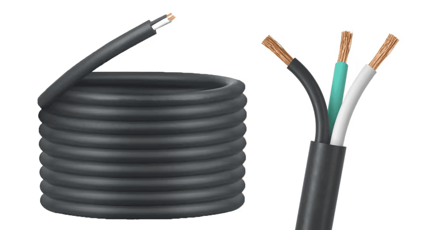 12AWG, 3P wire cable with black silicone jacket ,300V,  30Mper roll, cable colors  color:black/white/green, UL Listed