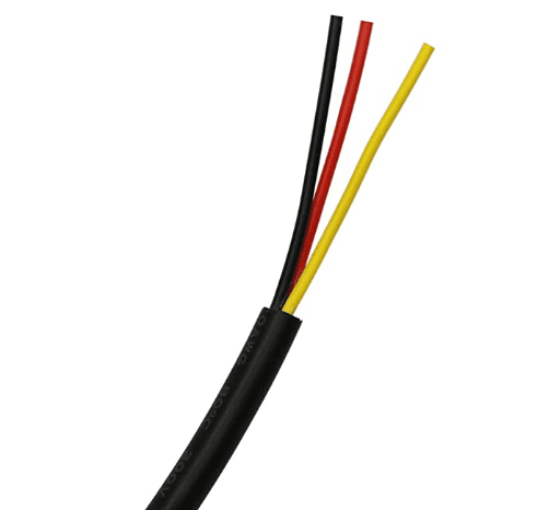 18 AWG, 3 wire cable with PVC jacket,660 Feet(200m)/roll, price/feet