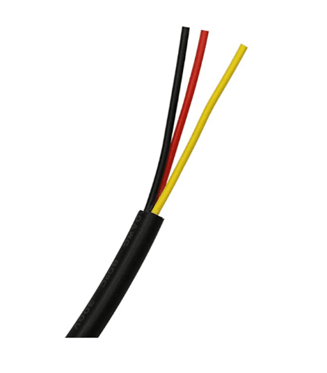 18 AWG 3 wire cable with PVC jacket 50ft(15.5m)/roll