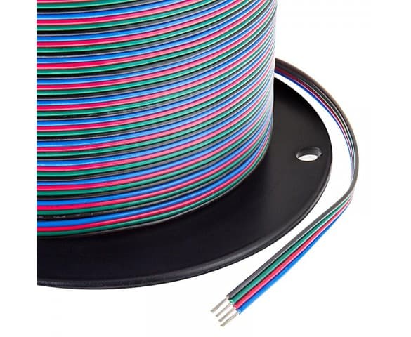 4 Cable Wire, 20 AWG Gauge flat cable, conductor:21/0.16TS, 967'/roll, price for ft, UL1007, 20#4P