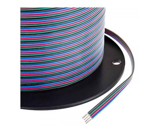 4 Cable Wire, 20 AWG Gauge flat cable, conductor:21/0.16TS, UL2468, 20#4P, sold by the reel 100feet (30.5m)