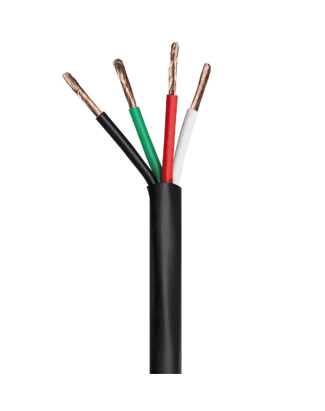 20 AWG, 4 wire cable with PVC jacket, 50 Ft(15.5m)/roll, price/roll
