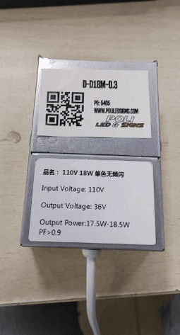 Discontinued Item- For A-GL Series Ceiling light led driver metal box 18watt