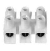 3-Port Dual Cable Connector Block, Screw Terminal, 450 V, Up to #12 AWG