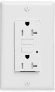 Tamper-Resistant GFCI Duplex Receptacle, 20A 125V, Commercial Grade, UL Listed