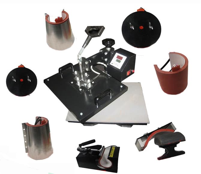 Discontinued Item- 4 in 1 Multi-Functional Heating Press 15inx11in heat Press T-shirts Mug Press Cap Press Plate Press