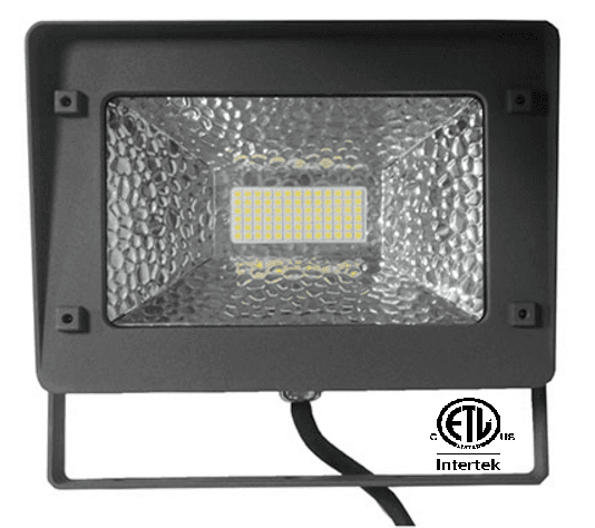 ETL listed Flood light 50watts, Input power,100~277VAC, 5000K, 6,000Lm, Angel120?, Photocell, IP65, 5 Year Warranty