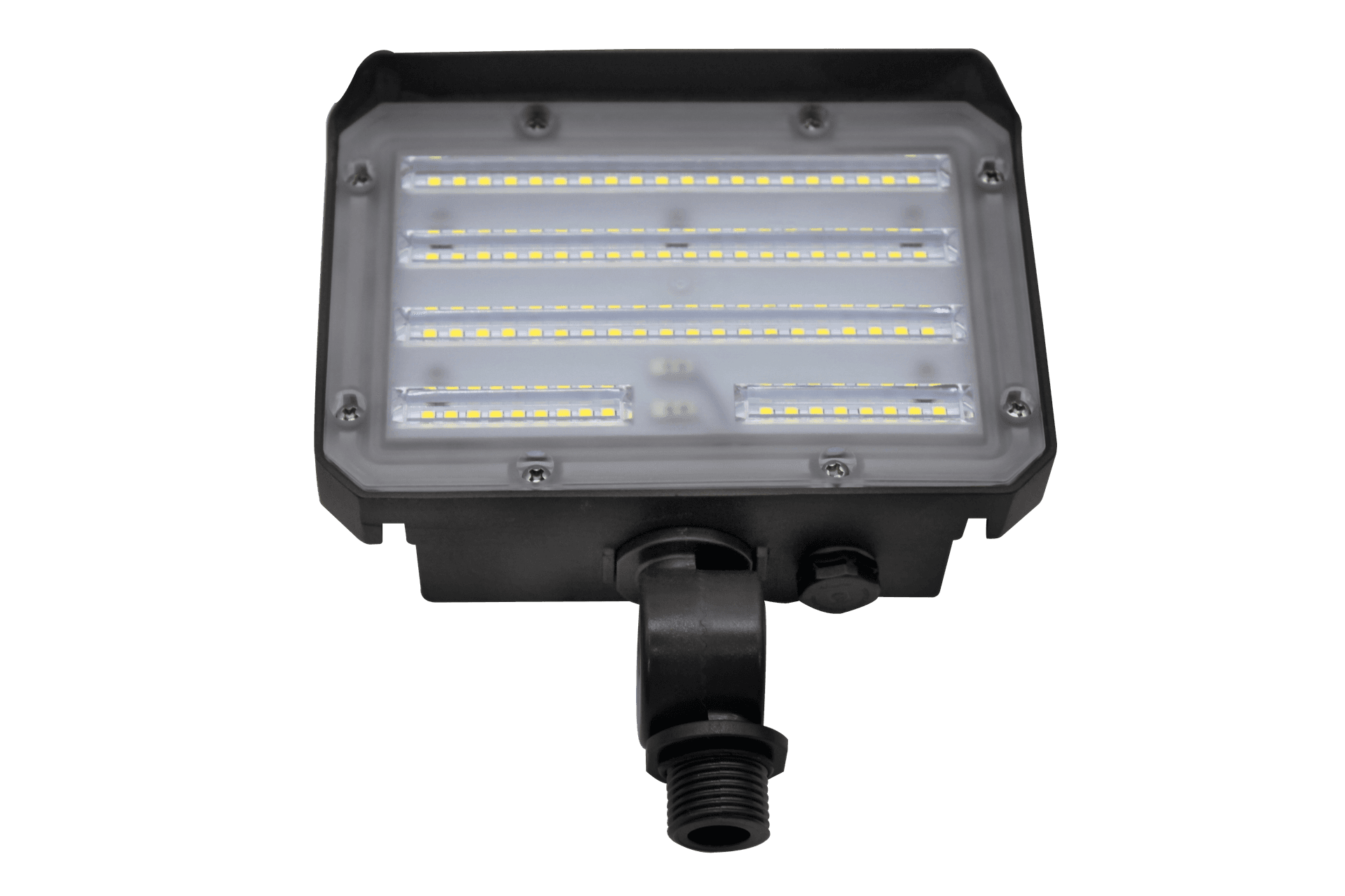 Discontinued Item- Lumipro G Series Knuckle Mount LED Flood Light 30W 4200lm 100-277VAC 5000K cETLus IP66 Photocell (Dusk-to-Dawn) 5 yr warranty