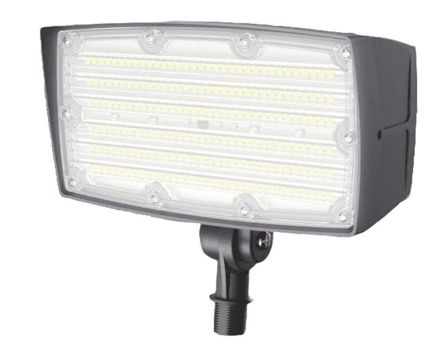Lumipro LED Flood Light, 30W, 55W, 75W Selectable, 130lm/W, 3000K-4000K-5000K,  Bronze, UL, DLC Premium, 5 Year Warranty, 0-10V dimmable