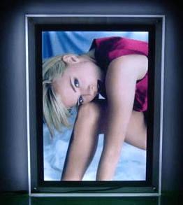 FINAL SALE - Limited 30-day Warranty- Price Drop 10%-  Slim front open frame light box 42inx28in  110VAC