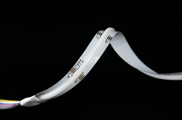 COB Series LED Strip Light, 12mm PCB, 910-leds/m, 24V, 19W/m, 5m/roll, IP20, RGB CCT: 2700-6500K, 3 Year Warranty, UL Listed