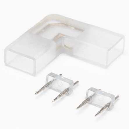 180 degree connector for light roll