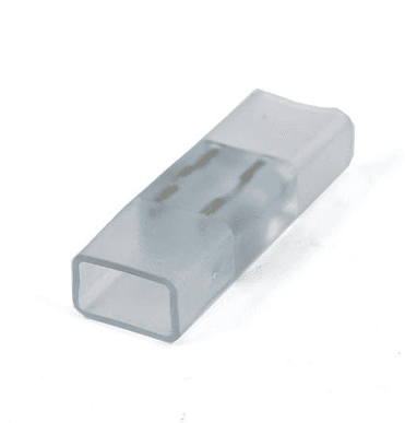 Two-End Connector for M-N11 Flexible LED Neon, Indoor/Outdoor Termination Accessory