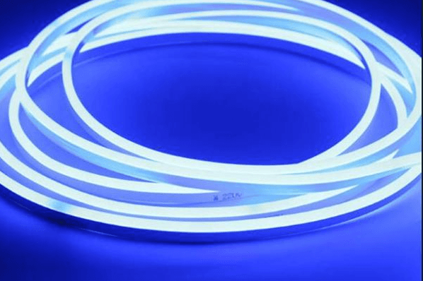 6mm LED Neon Rope Light, Ice Blue, 12VDC, 8W/m, IP67, 5m Roll