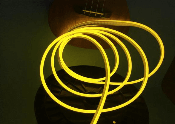 6mm LED Neon Rope Light, Lemon Yellow, 12VDC, 8W/m, IP67, 5m Roll