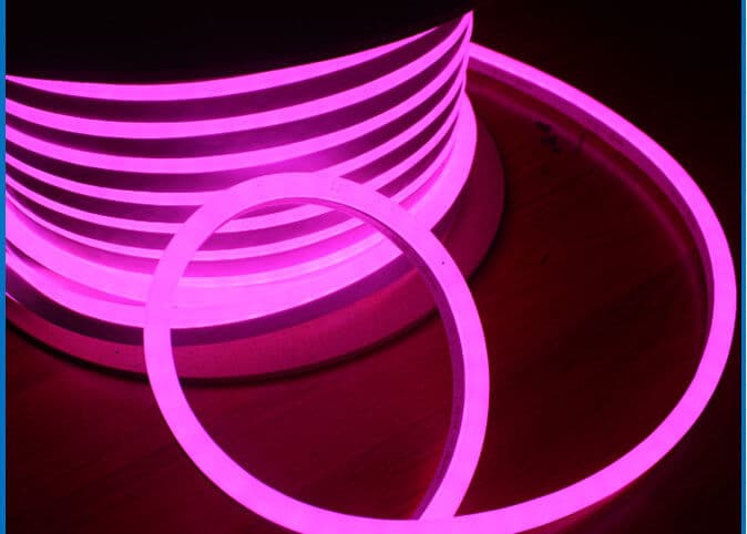 Flexible LED Neon Strip, Purple, 6W/m, AC110V, IP67 Silicone, 50m Roll