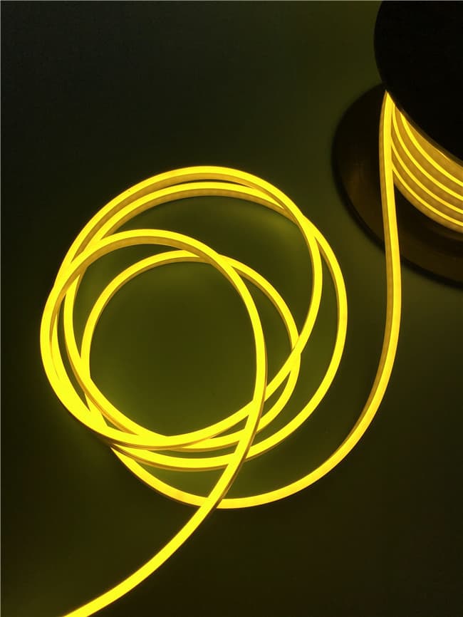Discontinued Item- M-N8 Series Flexible LED Neon YELLOW AC110V 50m  roll 16x8 size 6watt  meter IP67 waterproof Silicone material Epistar chip with 2sets Acc & 2pc power cord