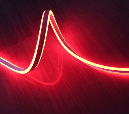 Dual-Sided LED Neon Strip, Red 625nm, 6W/m, 120VAC, IP65 Outdoor