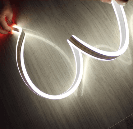 Dual-Sided LED Neon Strip, 6000K Cool White, 6W/m, 120VAC, IP65