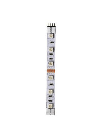 Discontinued Item- LED Strip +12V  B  R  G  4in  0.1m  IP20 1.44 watts 6 LEDs  strip with connectors