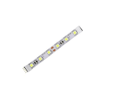 Discontinued Item- LED Strip WHITE 4in  0.1m  IP20 1.44 watts 6 leds  strip w  connectors