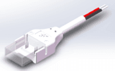 IP67 Waterproof 10mm Bicolor COB Strip to Cable Connector, Transparent, 15cm Lead (5-Pack)