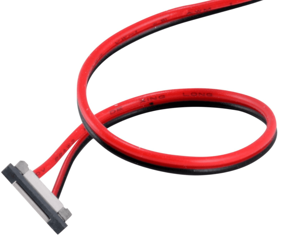2 Wires 6", 1 end slim connector, 10mm PC board, for SMD 5050 single color 30-60LEDS/M