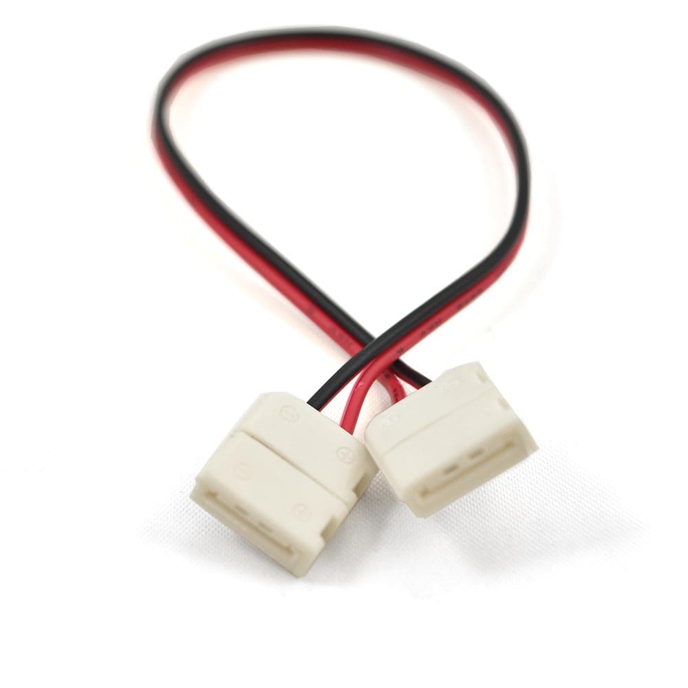 2 Wires 6", 2 Connectors10mm PC Board, 20AWG 5pcs/bag