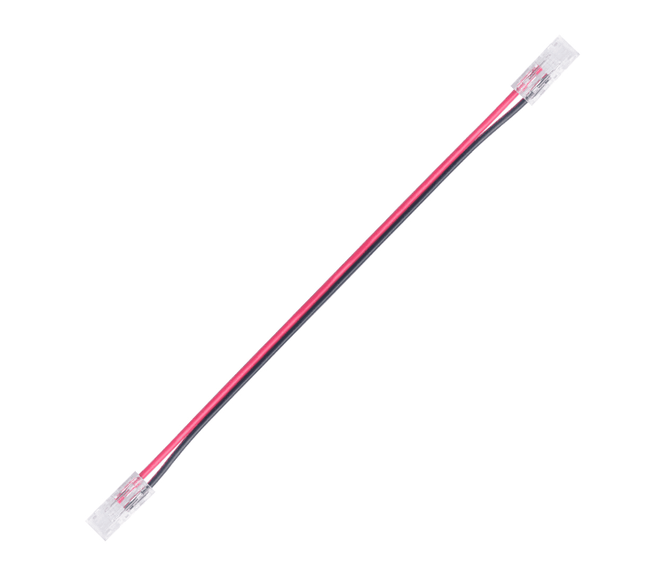 Connector for High Density SMD or COB IP20  Strip to Strip Bridge   150mm 22AWG PVC Black- Red   10mm 2 pin, DC3V~24V / 3.5A 5 Pcs/Bag