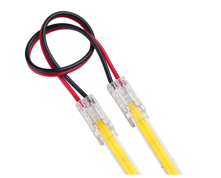 Connector for High Density SMD or  COB IP20  Strip to Strip Bridge   150mm 22AWG PVC Black- Red  5mm 2 pin, DC3V~24V / 3.5A 5 Pcs/Bag