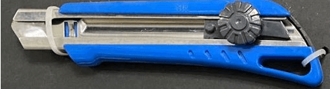 Discontinued Item- Big Blue Plastic Cutter - Wheel Lock