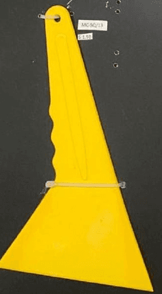 Discontinued Item- Yellow Spatula 4.75in wide 8.75in long