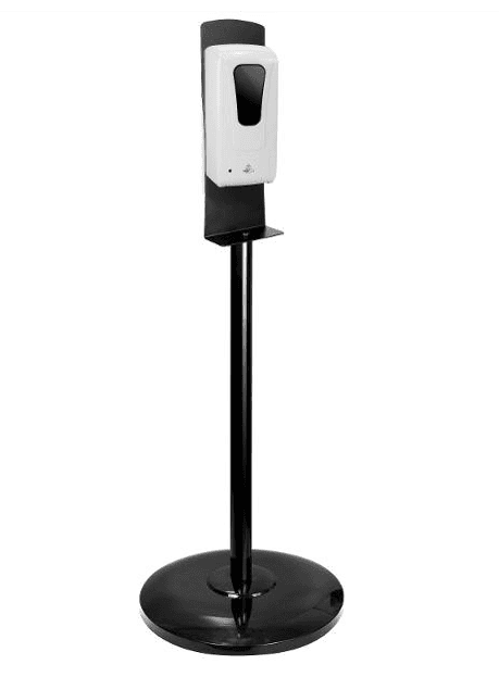 Discontinued Item- Automatic Sanitizer Dispenser 1ABS material 2Size 130x115x270mm 3Refillable bottle(1000ML)  4with UV disinfection can kill virus on the hand 5Support DC (6V  1A5.5  2.1MM)and battery(4 pcs R14 size C) - no returns or exchanges