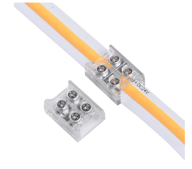 8mm PCB Screw Connector, Both-End, 2-Pin, IP20, DC 3V–24V / 6A Max (5-Pack)
