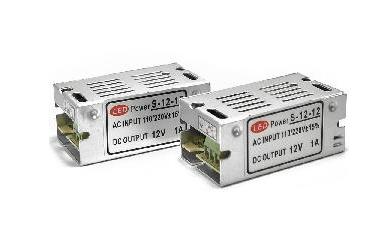 Indoor LED Power Supply, 12V 12W Output, 120-240VAC Input, IP20
