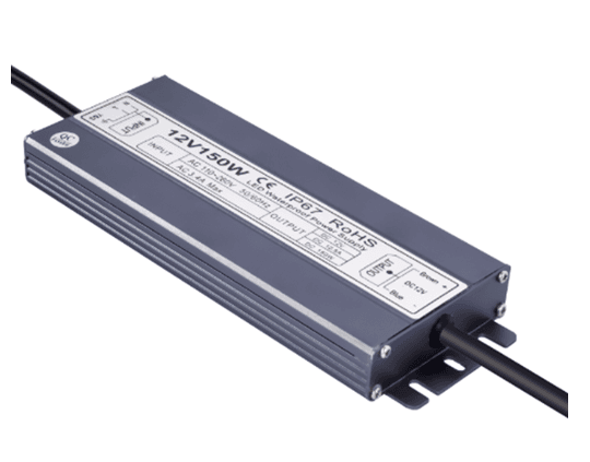 Poli 24VDC 150W Waterproof LED Power Supply 120VAC Input IP67 90-277V
