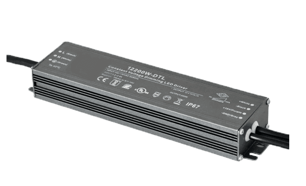 250W Waterproof LED Power Supply, 12VDC Output, IP67, UL Listed