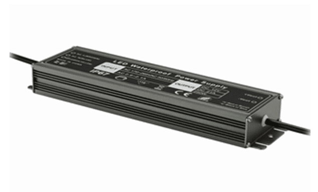 LUMIPRO Outdoor ETL Power Supply, 100-277VAC, 24VDC/60W/2.5A, IP67 Output wires:Red & Black Power Efficiency :85%~90%, Dimen: 17.6*5.9*2.6cm, 3yr, Warranty