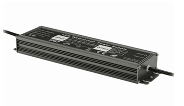 LUMIPRO Outdoor ETL Power Supply, 100-277VAC, 12VDC/60W/5A, IP67 Output wires:Red & Black Power Efficiency :85%~90%, Dimen: 17.6*5.9*2.6cm, 3yr, Warranty
