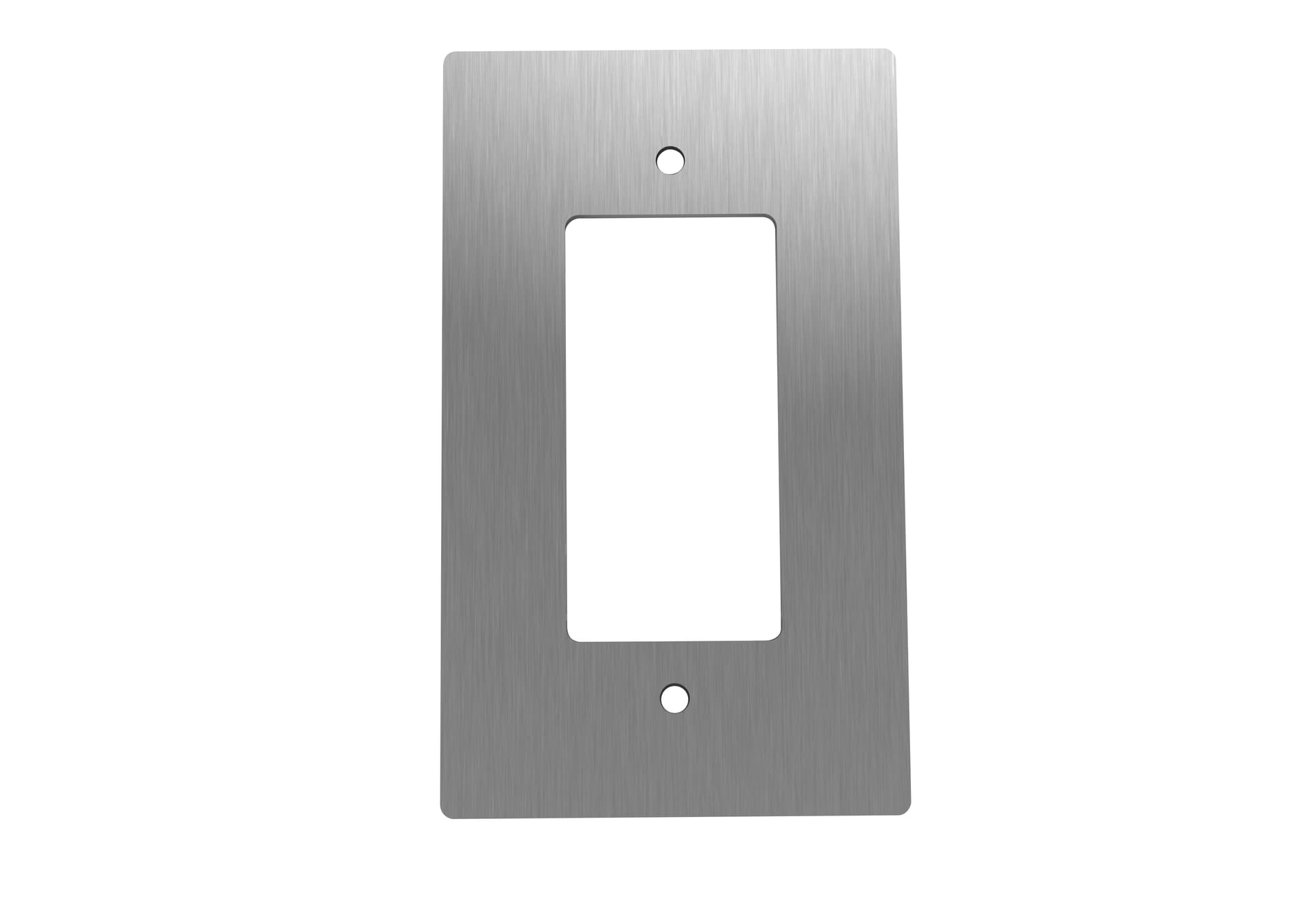 Stripped Brass Single-Gang Wall Plate