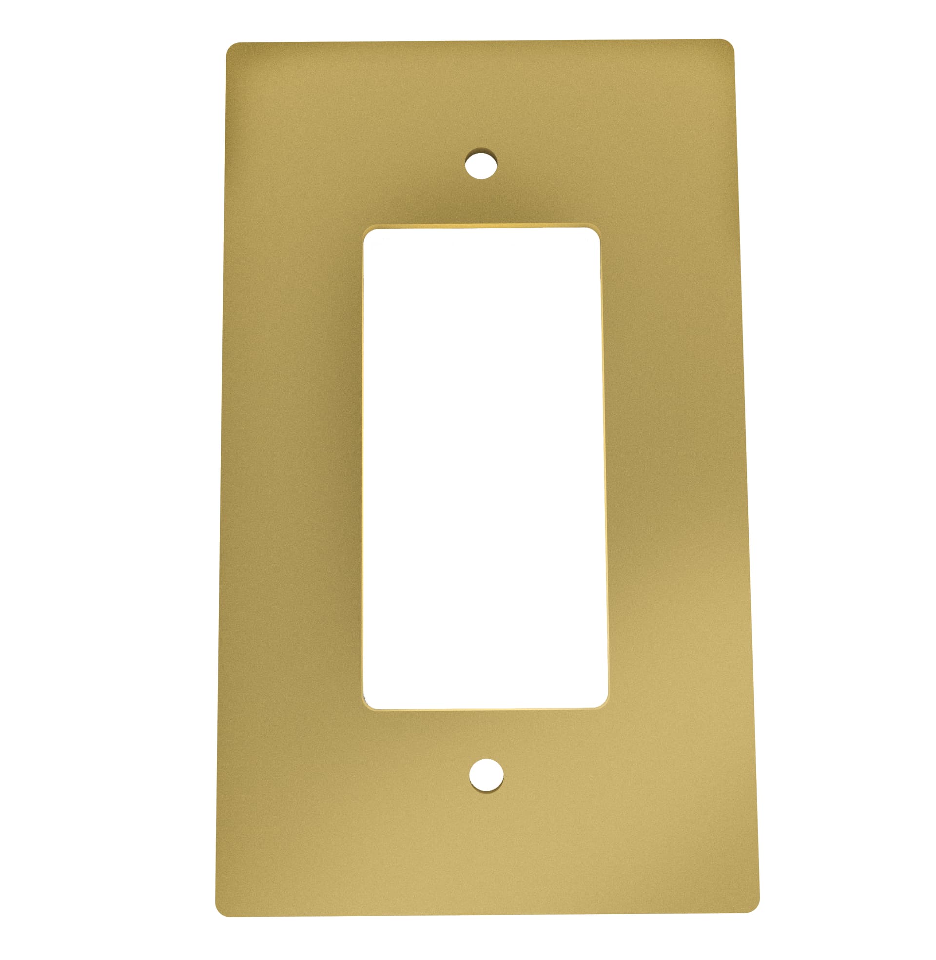 Satin Brass Single-Gang Wall Plate