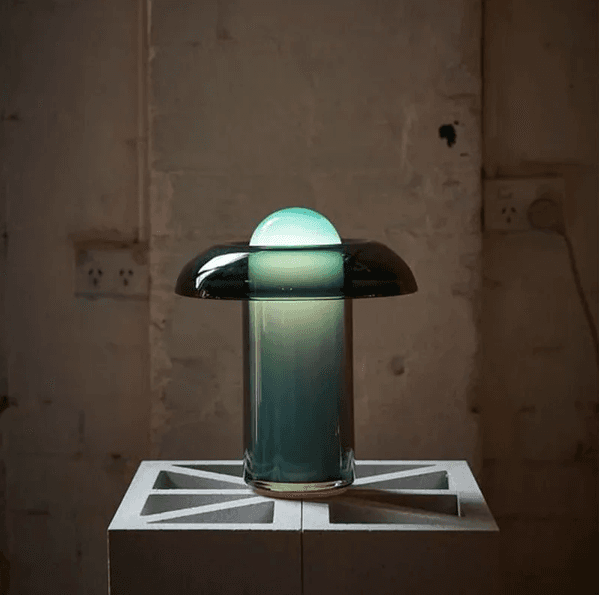 Table Lamp, Athena Nordic Minimalist Glass and Metal, 120-240V AC, IP20