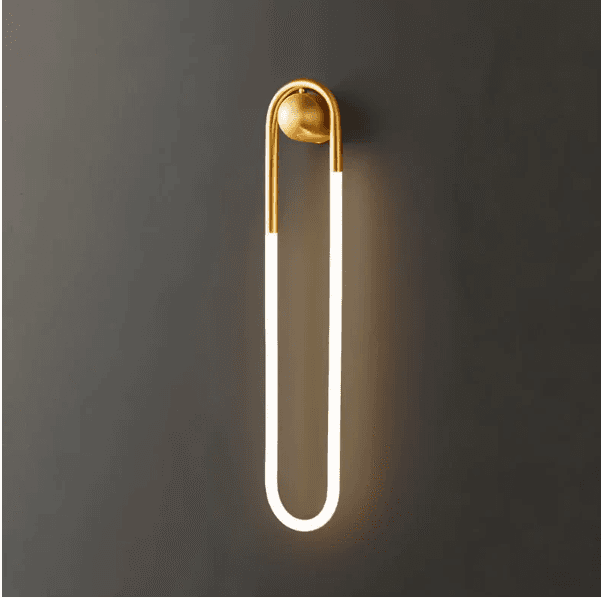 RS WALL LAMP ZENN LARGE Color: Brass Material: Acrylic, Brass & Iron, Dimensions: 5.5 x 29.5 - 14 x 75cm