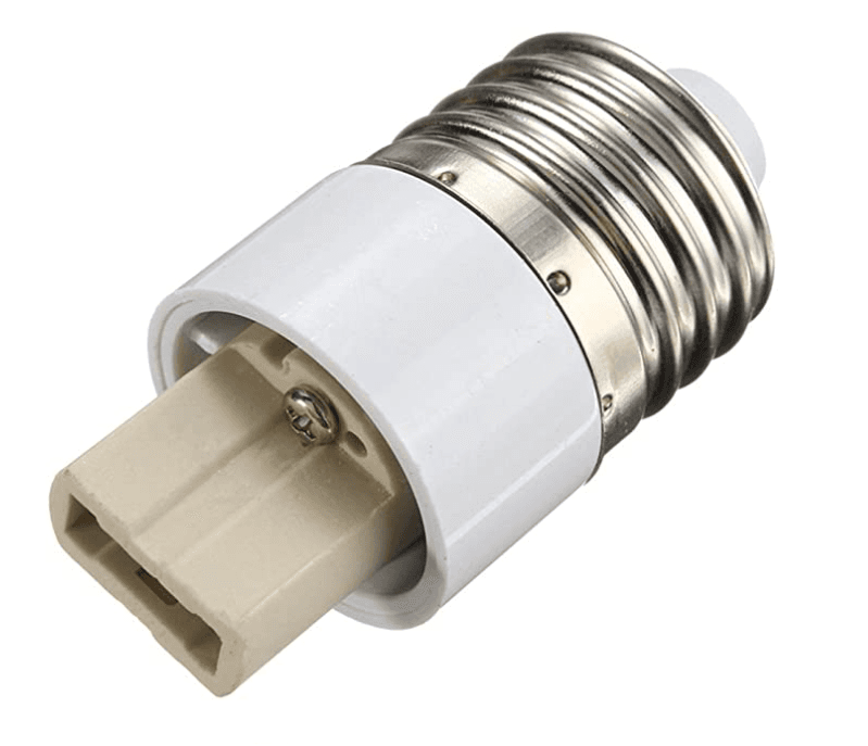 E27 /E26 to G9 converter adatper socket , Material: PC, Voltage: 110-250V, Current: 2A, Temperature: 100deg Cels.