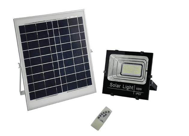 FINAL SALE - Limited 30-day Warranty- Price Drop 20% Solar LED Flood Light 100w/CCT:6000K 32W/12V Polysilicon Solar Panel Lithium 30Ah3.2V discharge:12 hours at 100% brightness Remote Control:[Dimming Manual Mode Photocell Mode On/Off] IP65
