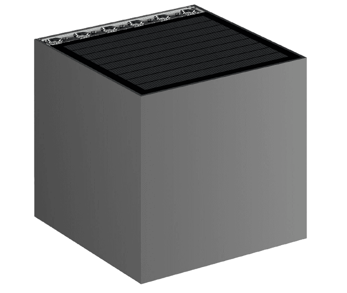 Cube Solar Wall Light,Single Beam Up and Down Lighting, CCT 4K, CRI 70,Power 1.5W,700lm.Max (up 200lm, down 500lm),160lm/W, SMD 2835,IP54,Materials ABS+PC+PS,Beam Angle 22,Core Technology ALS2.3,Li Ion Battery 3.7V,7.4WH,Size 126x120x120mm,Wrrty 2 yrs
