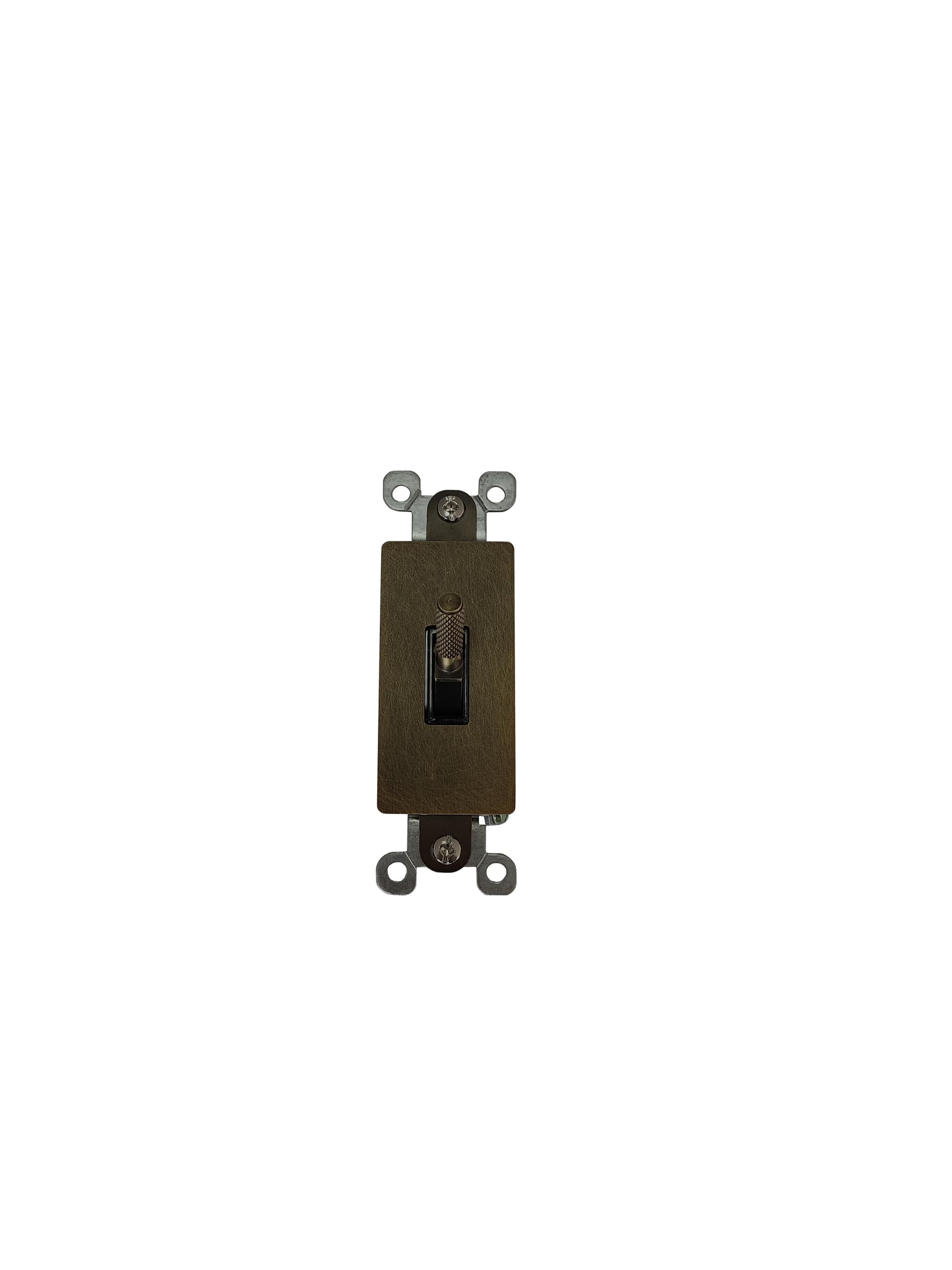 Bronze Switch with Patina Finish, Decorative Wiring Device