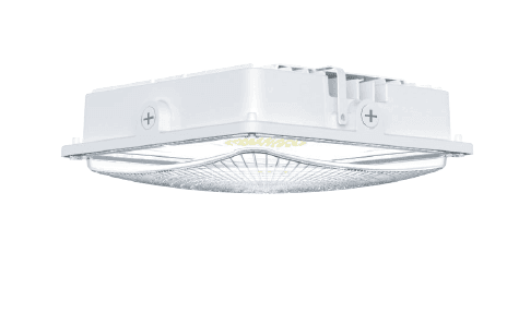 75W LED Canopy Light, 5000K, 9750 lm, IP65, 0-10V Dimming, White