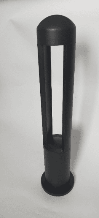 Discontinued Item- Outdoor LED Bollard Dim degrees106x650mm Black 7 Watt 5000K