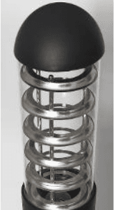 Replacement Acrylic Piece for 31-Inch E27 Bollard, Black Fixture